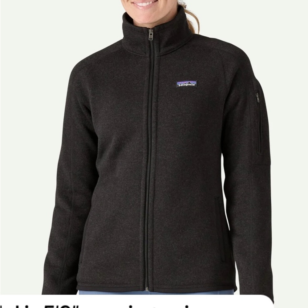 Patagonia Women's Black Better Sweater Full Zip Jacket